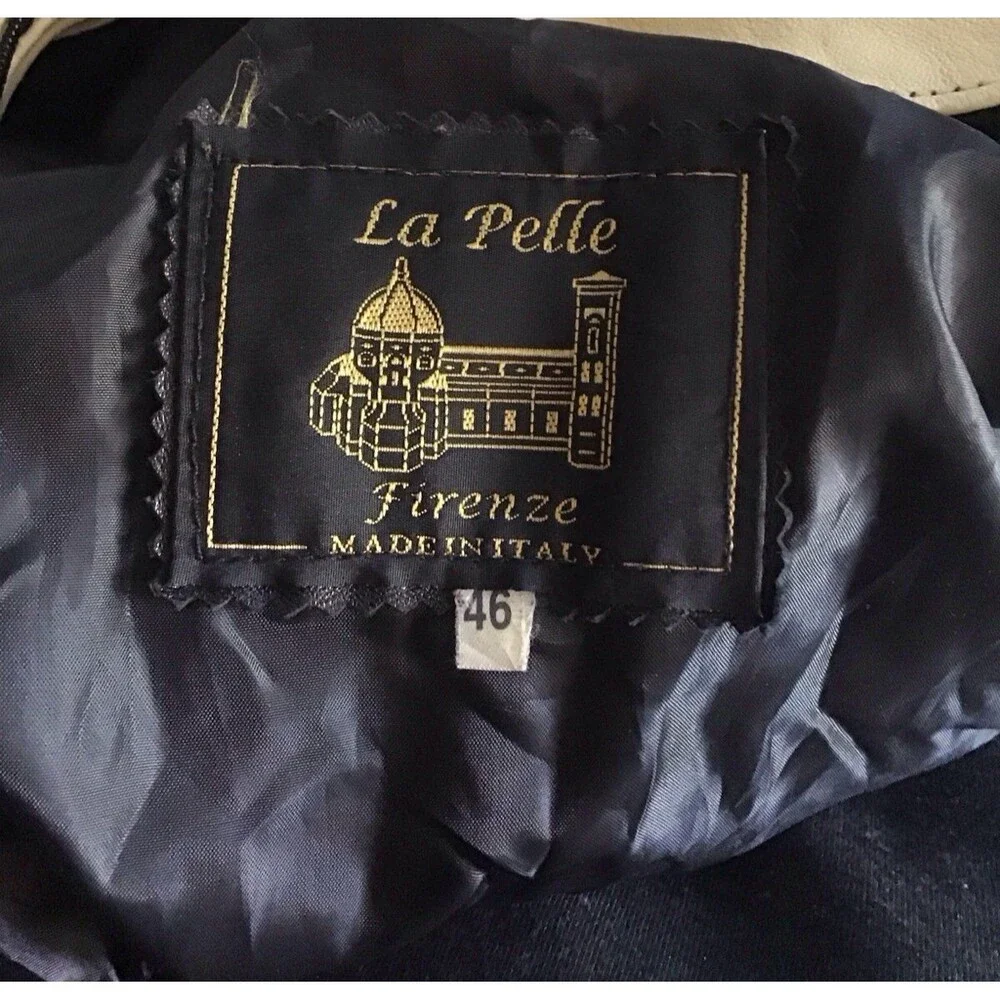 Vintage La Pelle Italian Leather Trench Coat